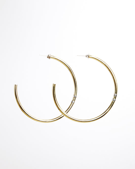 very large hoop earrings gold color