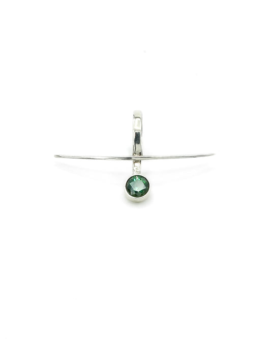 silver contemporary jewelry for the lips.