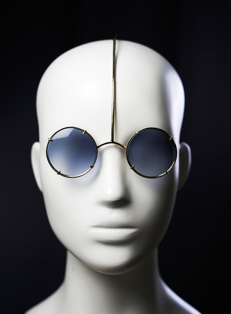 sunglasses designed as a facial jewelry