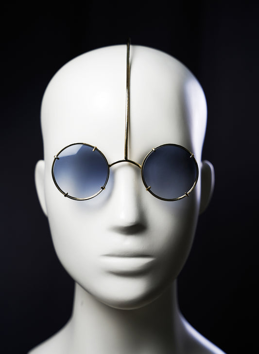 sunglasses designed as a facial jewelry