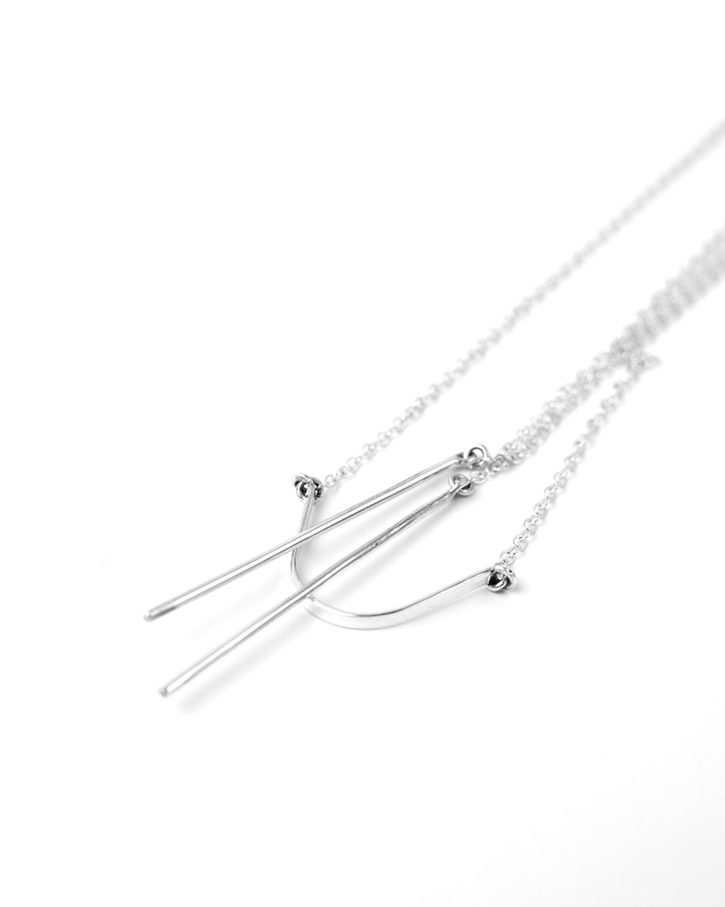 no piercing nose bridge jewelry in silver with chains