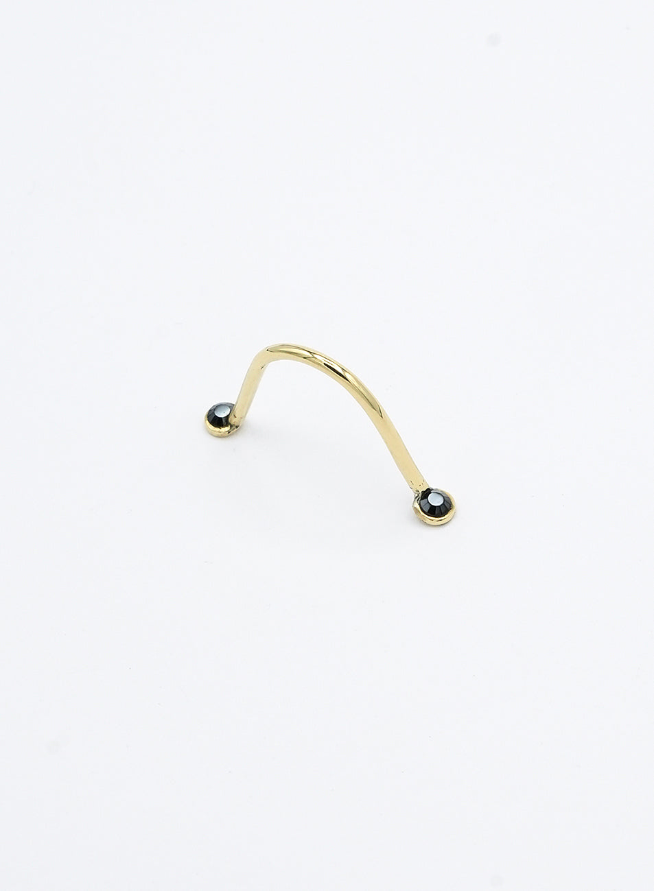 nose bridge clip-on jewelry in gold color 