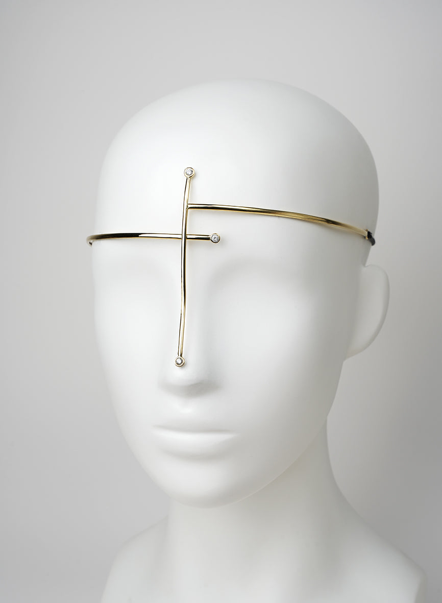 handmade artisan golden jewelry face adornment 