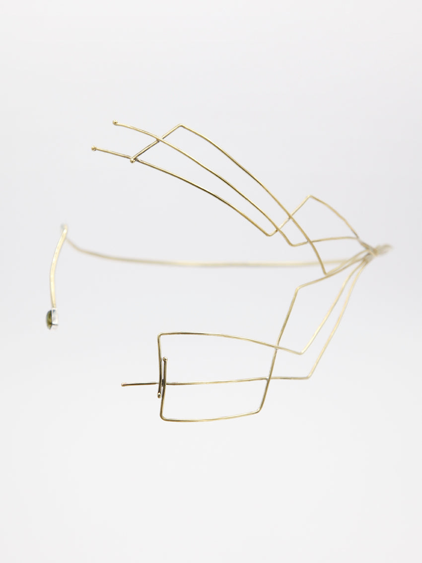 asymetrical face jewelry, modern and futuristic, perfect item to stand out 