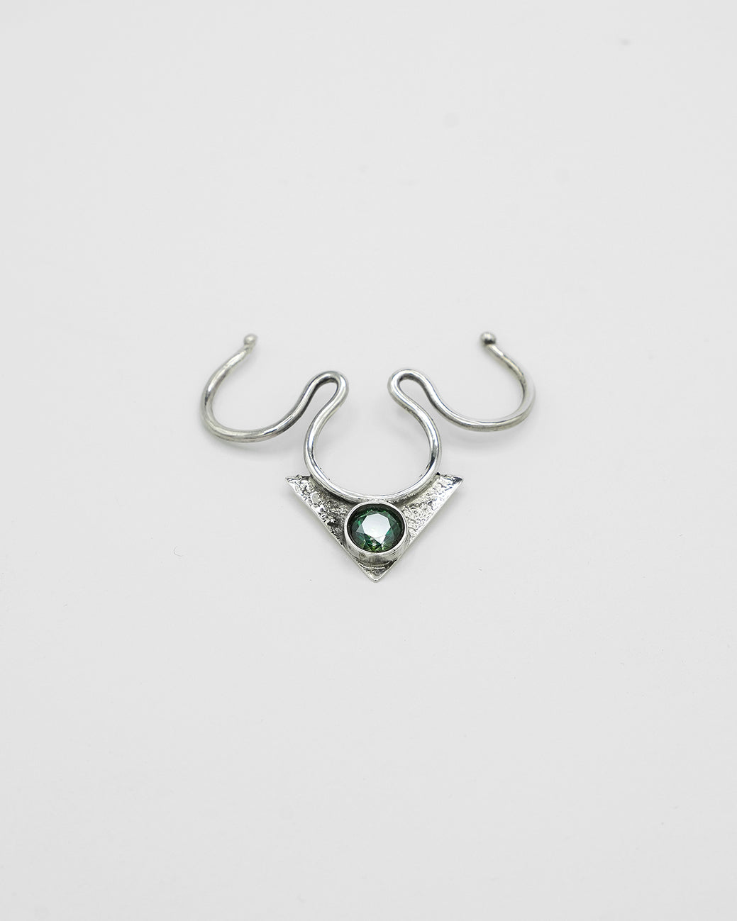 clip on handcrafted jewelry, fake septum jewel