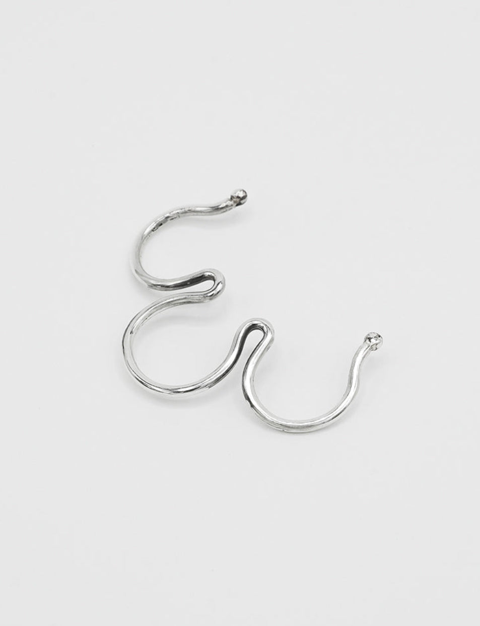 Clip-on silver septum jewelry 